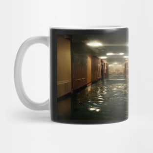 Hotel Hallway Flooded With Water /  Art Styles Different Mug